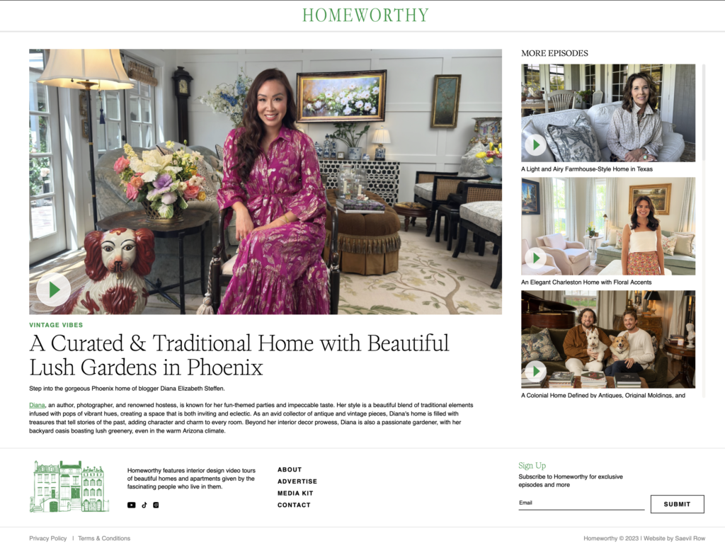 featured on Homeworthy how to get featured Diana Elizabeth steffen Homeworthy